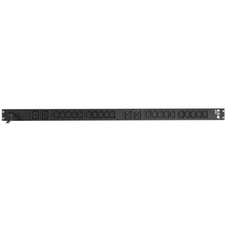 Eaton Basic rack PDU, 0U, L6-20P input, 3.33 kW max, 208-240V, 16A, 10 ft cord, Single-phase, Outlets: (20) C13, (4) C19
