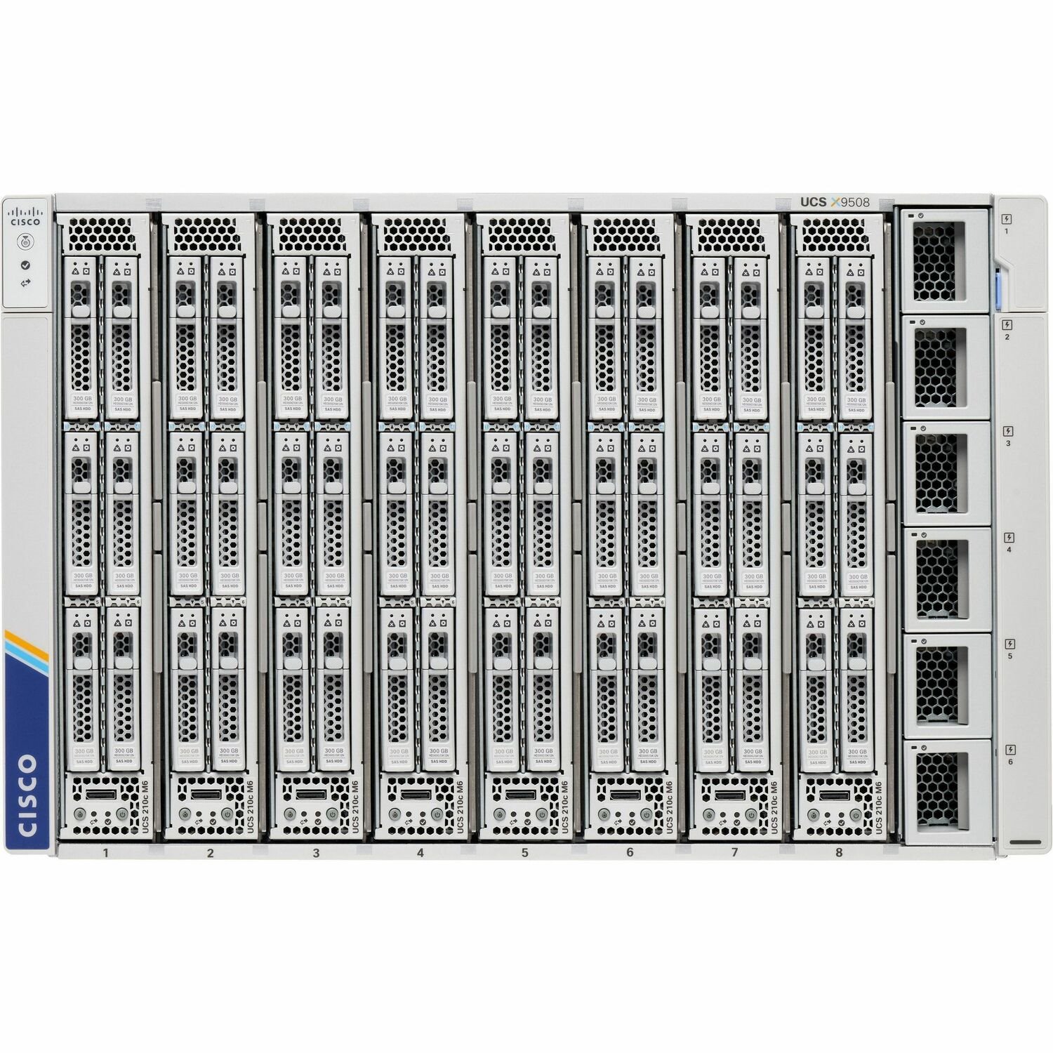 Cisco UCS X9508 Chassis Configured