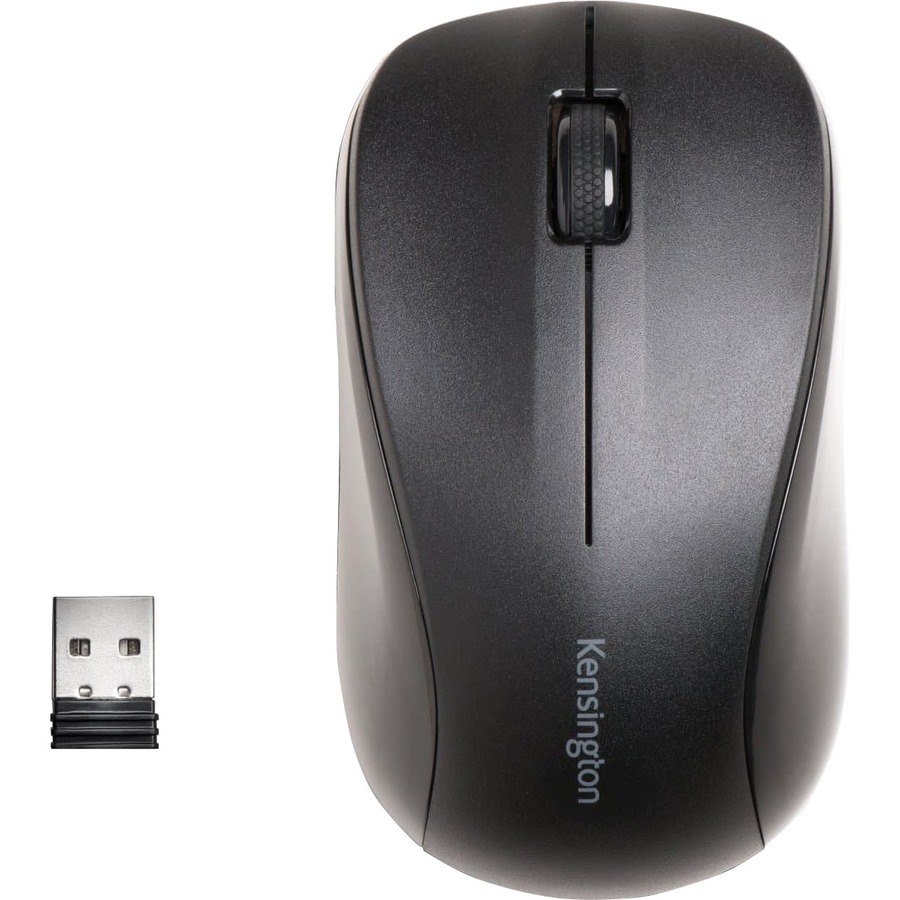 Kensington Mouse for Life Mouse - Radio Frequency - USB - Optical - 3 Button(s) - Black