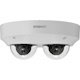 Hanwha Techwin PNM-9000VD 5 Megapixel Network Camera - Color - Dome - White