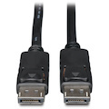 Eaton Tripp Lite Series DisplayPort Cable with Latching Connectors, 4K (M/M), Black, 20 ft. (6.09 m)