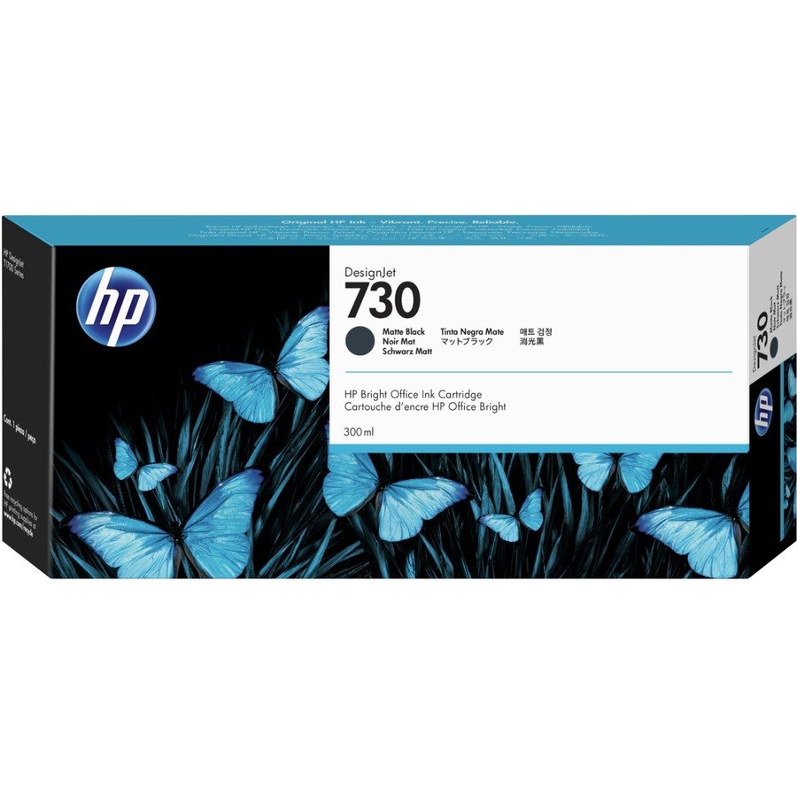 HP 730 Original Inkjet Ink Cartridge - Matte Black Pack