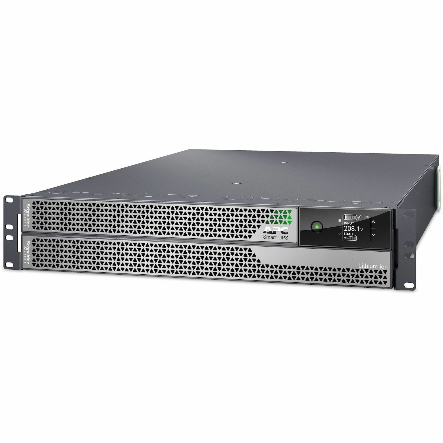 APC Smart-UPS Ultra On-Line, 5000VA, Lithium-ion, Rack/Tower 2U, 208V, 2 L6-20R + 2 L6-30R NEMA outlets, Network Card, Extended runtime, W/rail kit