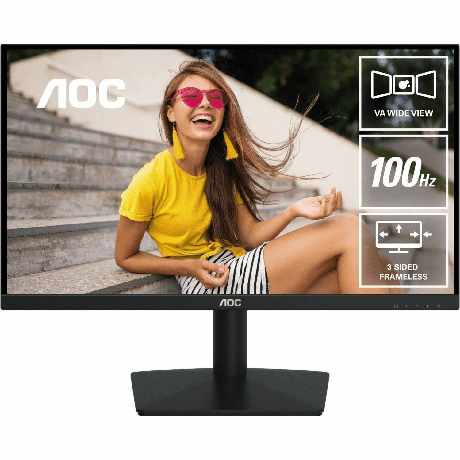 AOC 22B15HN 21" Class Full HD LCD Monitor - 16:9 - Black