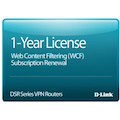 D-Link DSR-150 Dynamic Web Content Filtering License, 12-months