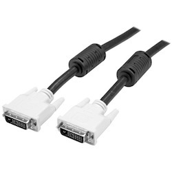 StarTech.com 10m DVI-D Dual Link Cable - Male to Male DVI-D Digital Video Monitor Cable - 25 pin DVI-D Cable M/M Black 10 Meter, 2560x1600
