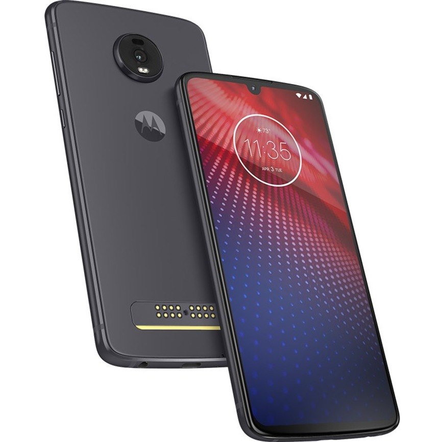 Motorola Mobility Moto Z&#8308; XT1980-3 128 GB Smartphone - 6.4" OLED Full HD Plus 2340 x 1080 - Kryo 460 GoldDual-core (2 Core) 2 GHz + Kryo 460 Silver Hexa-core (6 Core) 1.70 GHz - 4 GB RAM - Android 9.0 Pie - 4G - Flash Gray