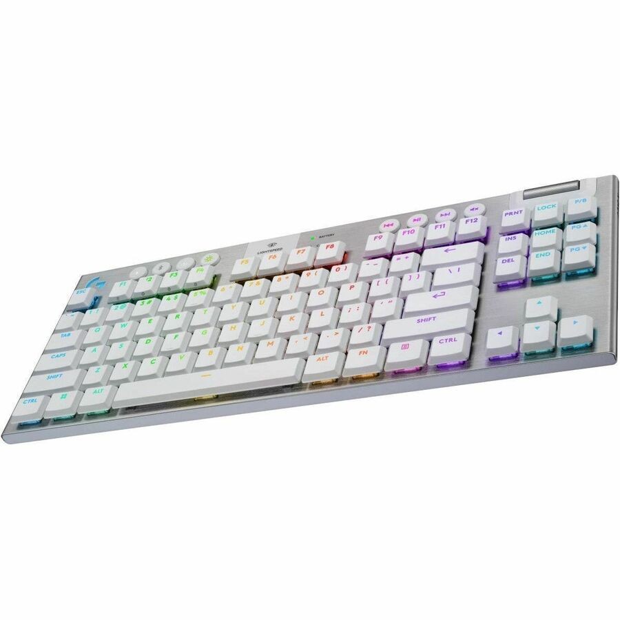Logitech G G915 X LIGHTSPEED TKL Gaming-toetsenbord - Tenkeyless - Bedraad/draadloos Verbinding - USB Interface - RGB LED - Frans - AZERTY indeling - Wit