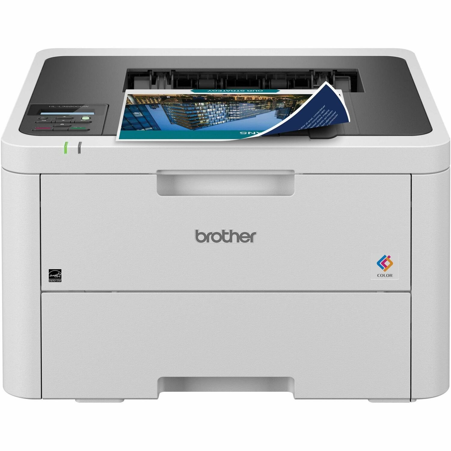 Brother HL-L3220CDW Wireless Compact Digital Color Printer with Laser Quality Output, Duplex and Mobile Device Printing