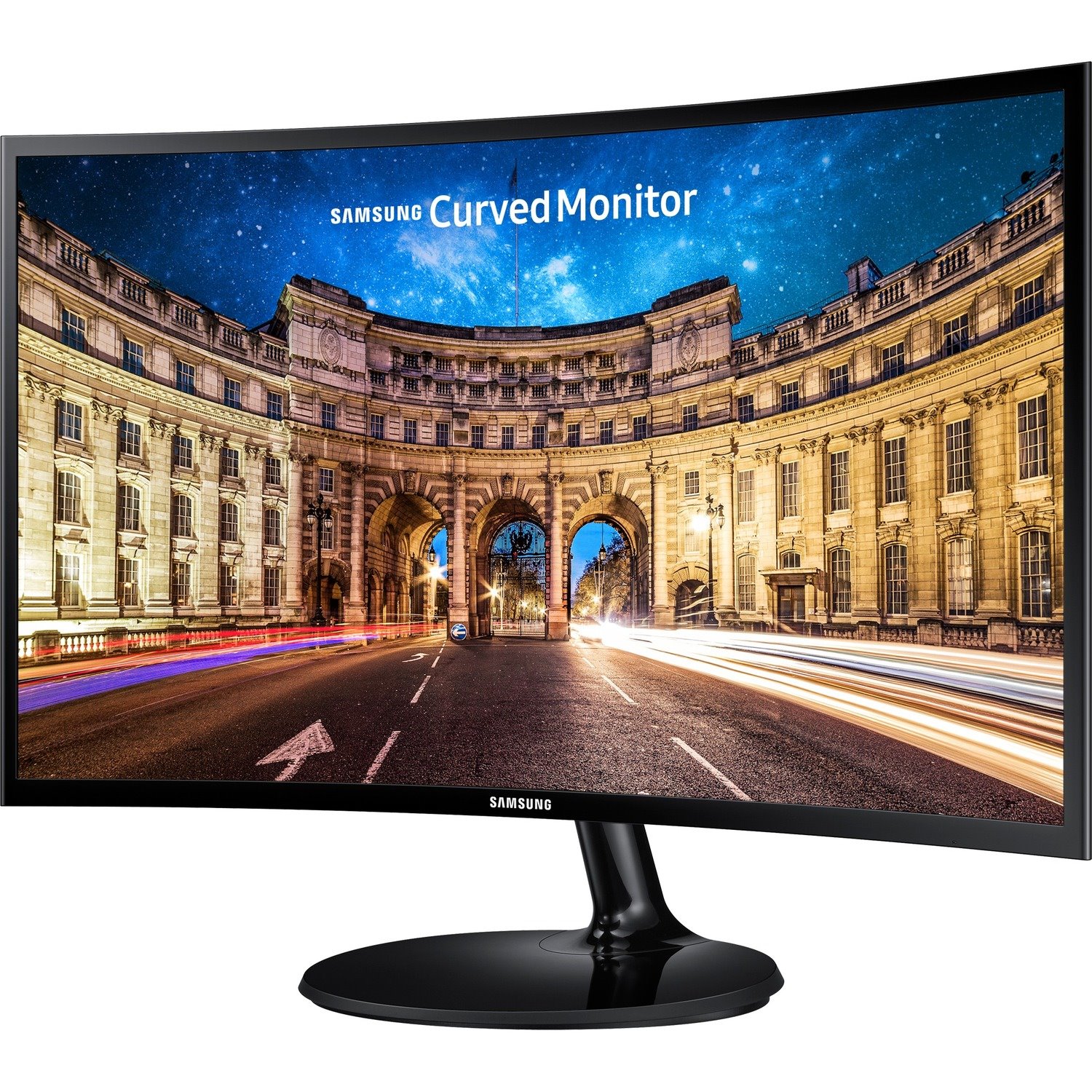 Samsung C24F390FHE 24" Class Full HD Curved Screen LCD Monitor - 16:9 - High Glossy Black