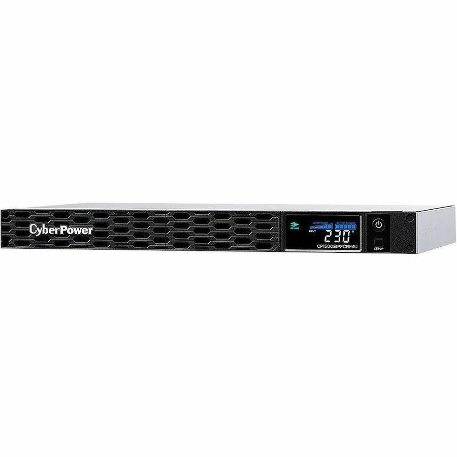 CyberPower Systems PFC Sinewave Series 1500Va / 900W Tower Ups - 1U -6X Iec C13 (Cp1500eipfcrm1u) 6V/9Ah*4, 2 YRS Adv. Replacement WTY Incl. Internal Battery.