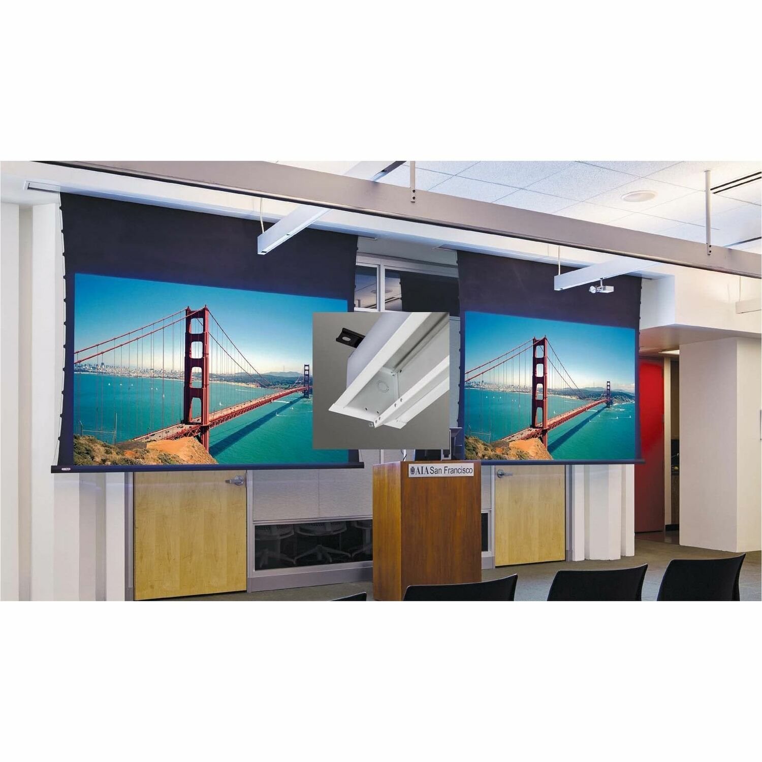 Draper Access V 161" Electric Projection Screen