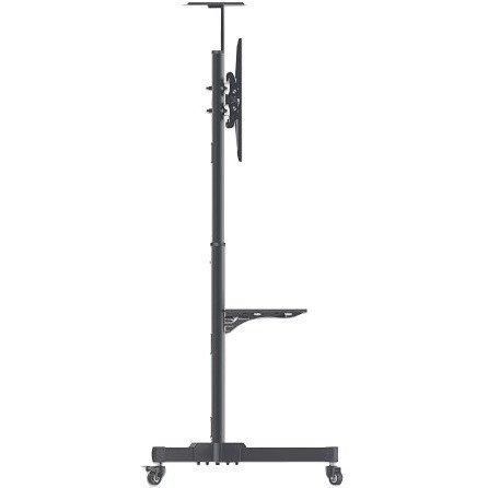Manhattan TV & Monitor Mount, Trolley Stand, 1 screen, Screen Sizes: 37-65" , Black, VESA 200x200 to 600x400mm, Max 40kg, LFD, Lifetime Warranty