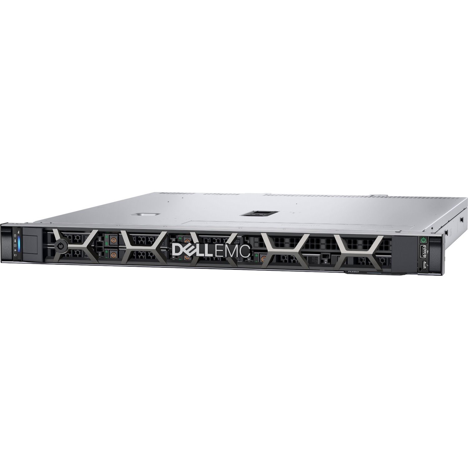 Dell EMC PowerEdge R350 1U Rack-mountable Server - 1 Xeon E-2334 3.40 GHz - 8 GB RAM - 480 GB SSD - 12Gb/s SAS, Serial ATA/600 Controller