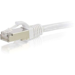 C2G-4ft Cat6 Snagless Shielded (STP) Network Patch Cable - White