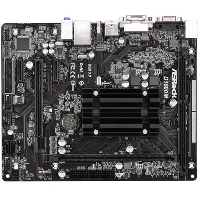 ASRock D1800M Desktop Motherboard - Intel Chipset - Micro ATX