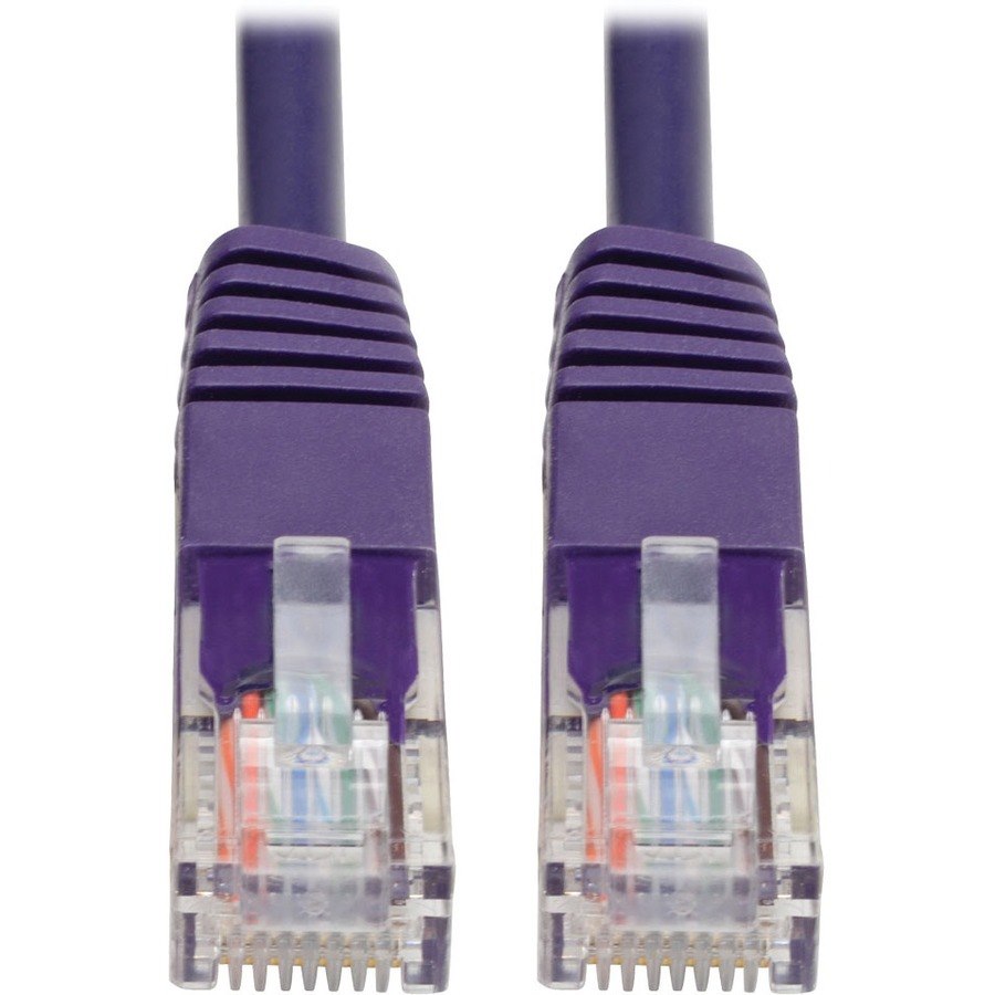 Eaton Tripp Lite Series Cat5e 350 MHz Molded (UTP) Ethernet Cable (RJ45 M/M), PoE - Purple, 6 ft. (1.83 m)