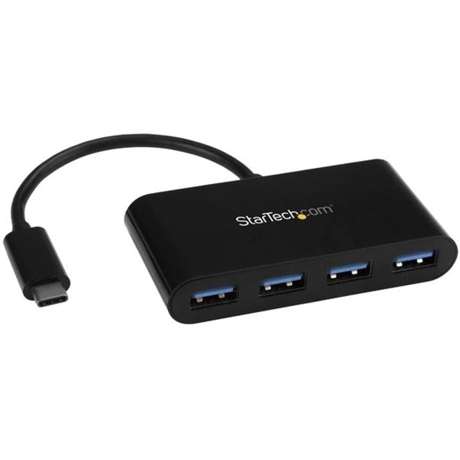 StarTech.com USB C Hub - 4 Port USB C to USB-A (4x) - Bus Powered USB Hub - USB Type C to USB Hub - USB-C to USB - USB 3.0 Type C