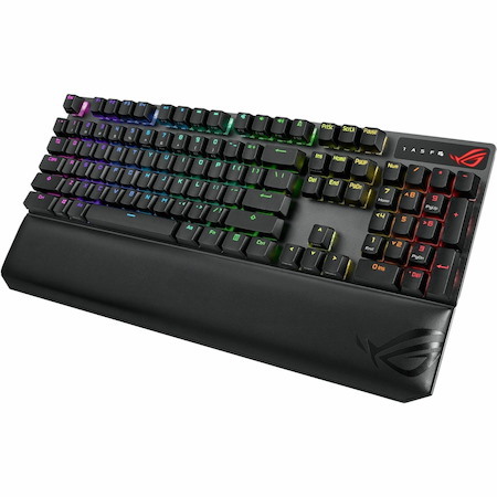 Asus ROG Strix Scope NX Wireless Deluxe Gaming Keyboard - Wired/Wireless Connectivity - USB 2.0 Interface - RGB LED