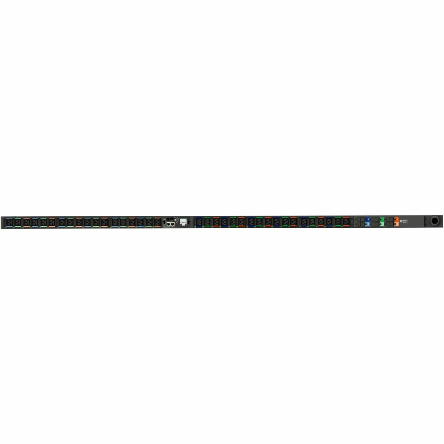 Vertiv Geist Monitored RPDU with Next-Gen IMD| 32A | 230/400V WYE | 36 Combination C13 / C19 outlets | 3P+N+E (IP44) | 22kW | VP7G30AH