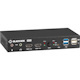 Black Box KVM Switch - UHD 4K, Dual-Monitor, HDMI/DisplayPort, USB 3.2 Gen 1, USB Type C, Audio, 2-Port