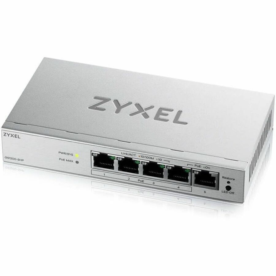 Zyxel GS1200-5HP V3 5 Port Gigabit PoE+