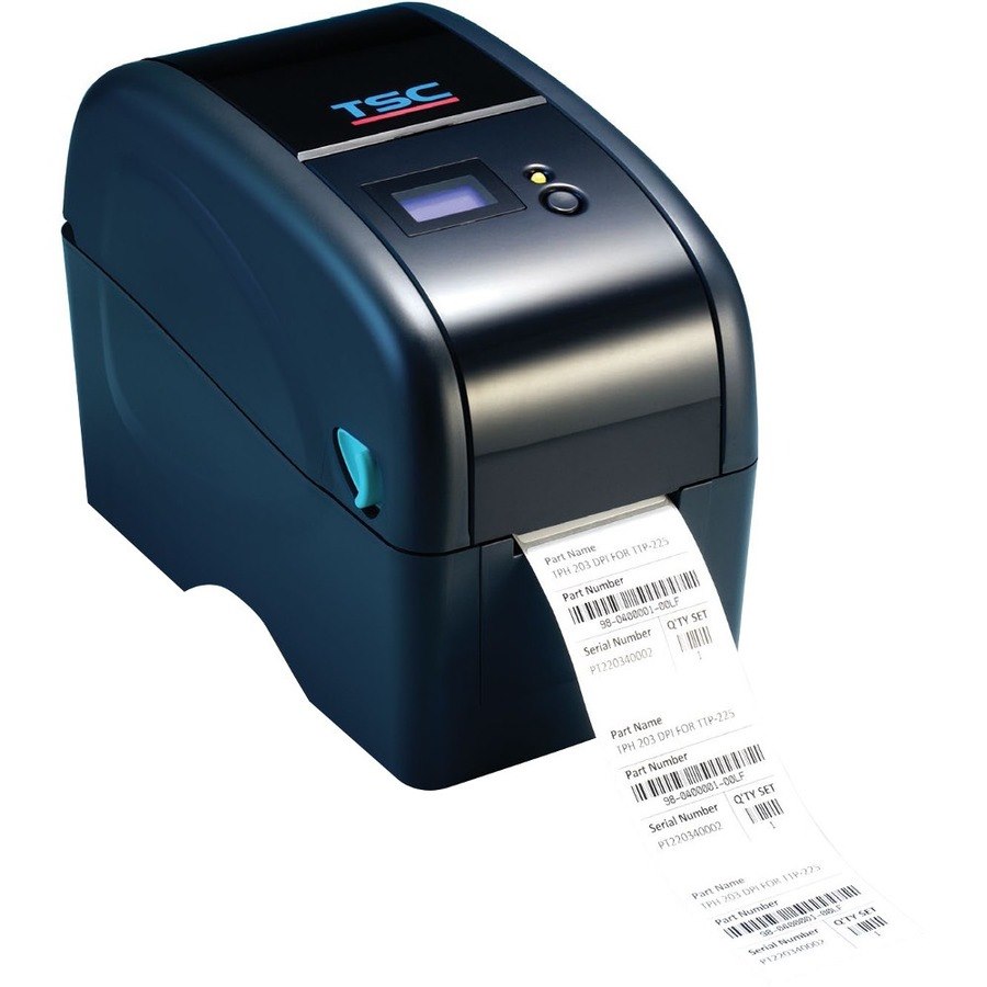 TSC Printers TTP-225 Desktop Direct Thermal/Thermal Transfer Printer - Monochrome - Label Print - USB - Serial