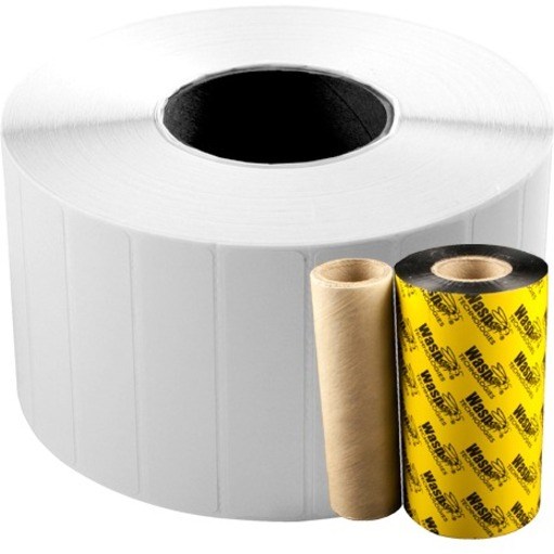 Wasp 4.0" x 6.0" TT labels, 4 rolls, 250 per roll, 5" OD