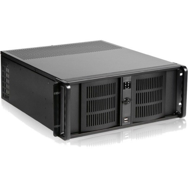 iStarUSA 4U Compact Stylish Rackmount Chassis with 500W Redundant Power Supply