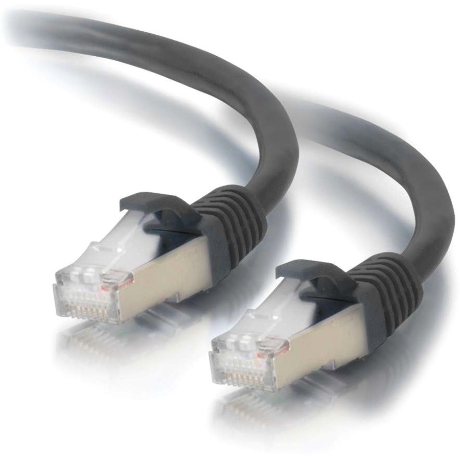 C2G 3ft Cat6 Ethernet Cable - Snagless Shielded (STP) - Black