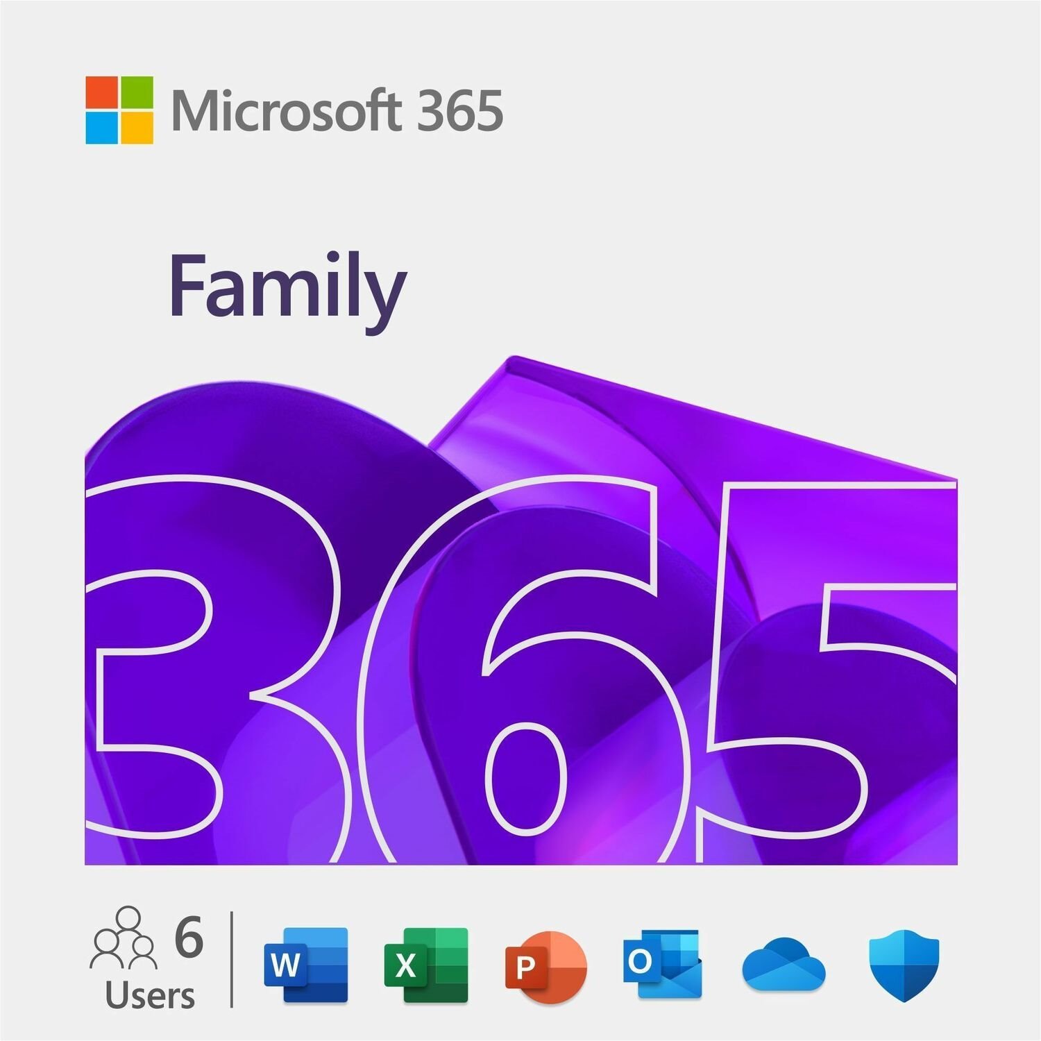 Microsoft 365 Family - Subscription - 30 Device, 6 User - 1 Year