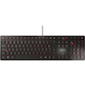 CHERRY KC 6000 SLIM Keyboard - Cable Connectivity - USB Interface - English (UK) - Black