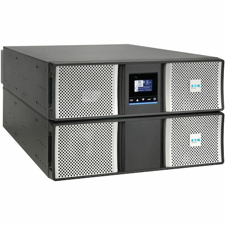 Eaton 9PX G2 5000VA 5000W 208/120V Online Double-Conversion UPS - Hardwired Input/Output, Cybersecure Network Card, Extended Run, 6U Rack/Tower