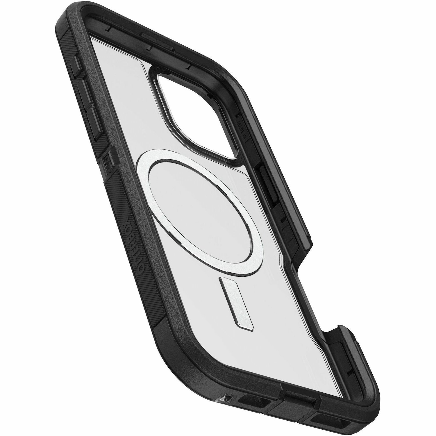 OtterBox Defender Series XT Rugged Case for Apple iPhone 16 Plus Smartphone - Dark Side (Clear/Black) - 1