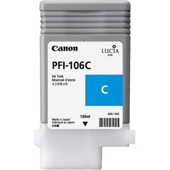 Canon Lucia EX PFI-106 C Original Inkjet Ink Cartridge - Cyan Pack