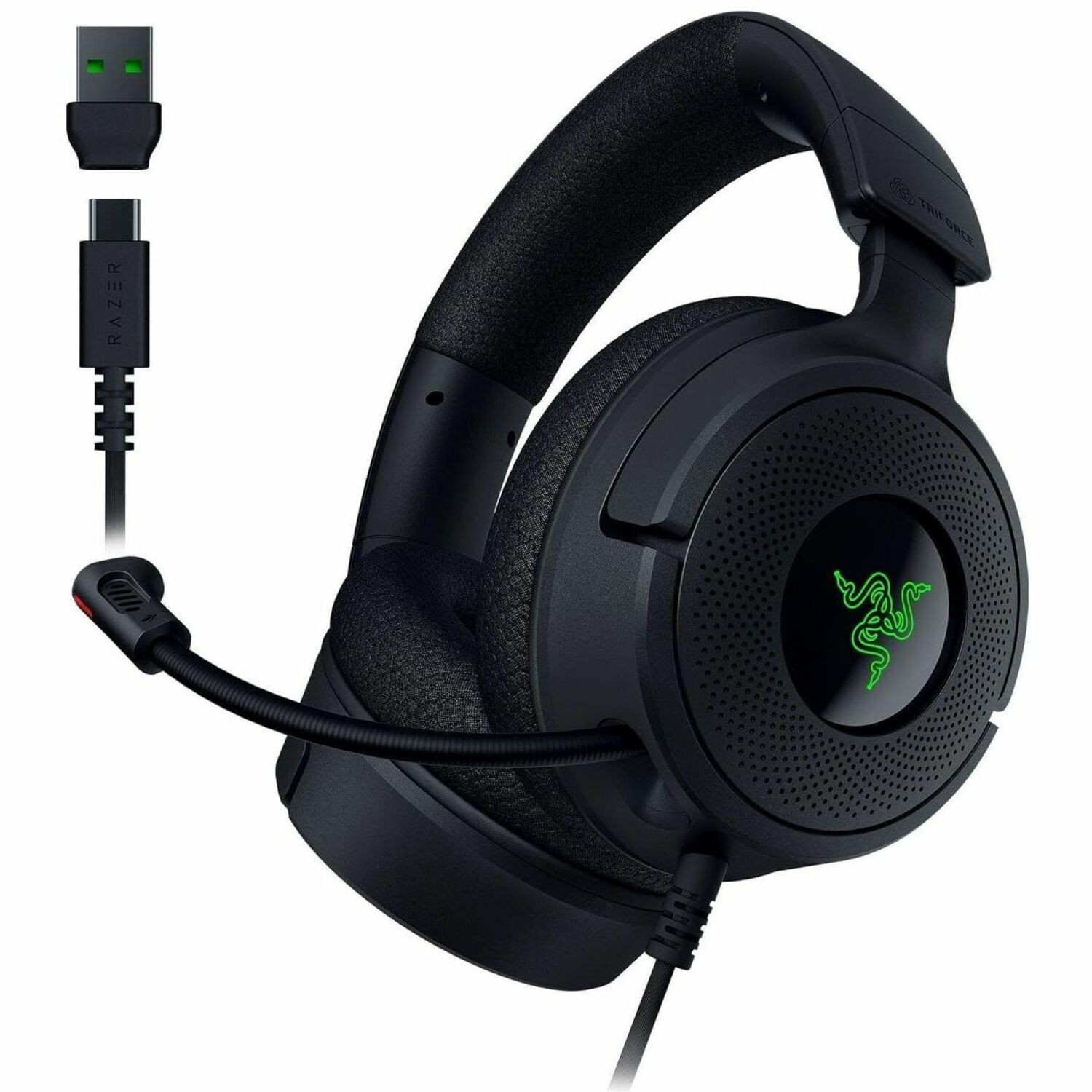Razer Kraken V4 X Wired Over-the-head, On-ear Stereo Gaming Headset - Black