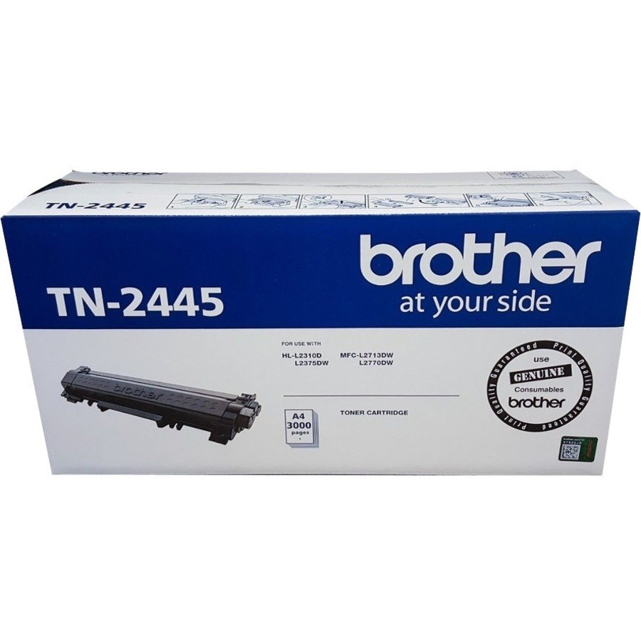 Brother TN2445 Original High Yield Laser Toner Cartridge - Black Pack