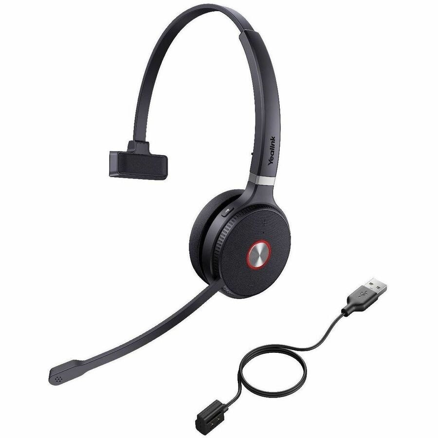 Yealink WHM621 with Charging Cable Wireless Over-the-head Mono Headset