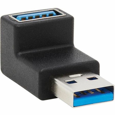 Eaton Tripp Lite Series USB 3.0 SuperSpeed Adapter - USB-A to USB-A, M/F, Up Angle, Black