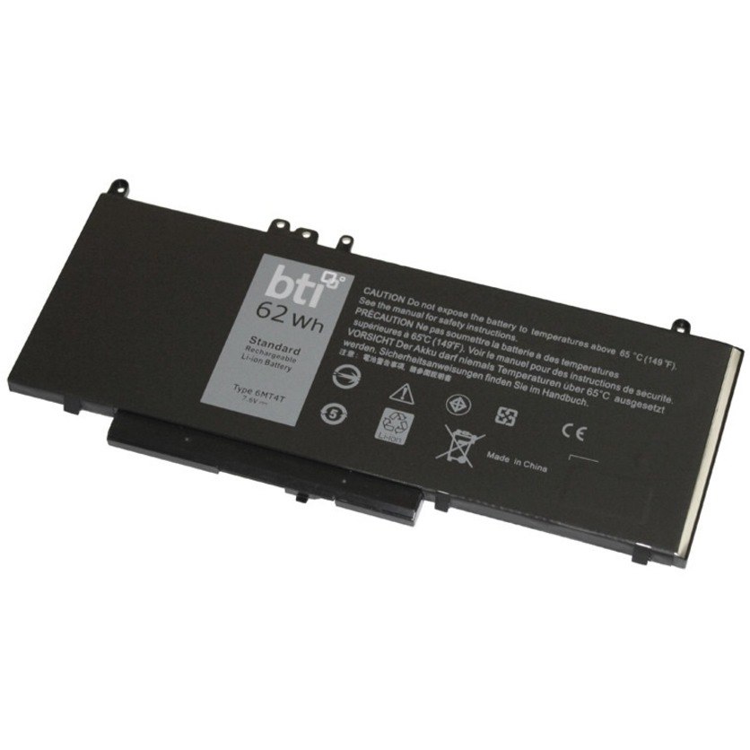 BTI 451-BBTW-BTI 7.6V 62WHR LI-ION BATTERY 0C1P4, 451-BBUP, 7V69Y, K3JK9, 451-BBTW, 451-BBUQ, FN7FY, NR1DY, 451-BBTX, 535NC, HK6DV, TXF9M, 451-BBUN, 6MT4T, JCDHY LATITUDE E5470, E5570