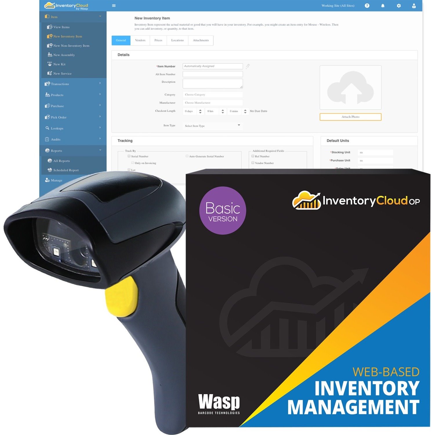 Wasp WWS650 Desktop Barcode Scanner - Wireless Connectivity