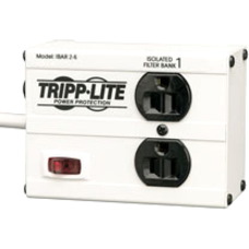 Eaton Tripp Lite Series Isobar 2-Outlet Surge Protector, 6 ft. Cord with Right-Angle Plug, 1410 Joules, Metal Housing