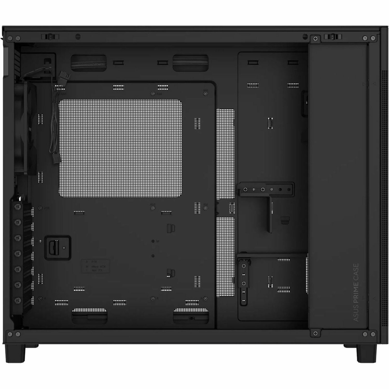 Asus Prime AP303 - Tempered Glass Panel Computer Case - Mini ITX, Micro ATX, ATX Motherboard Supported - Mid-tower - Tempered Glass - Black