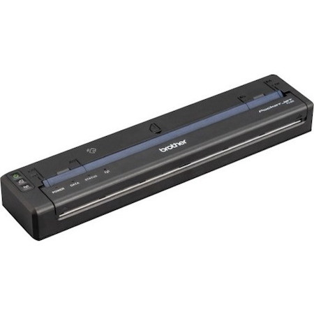 Brother PocketJet 8 Mobile Direct Thermal Printer - Monochrome - Portable - Label Print - USB - Bluetooth - Battery Included - Black