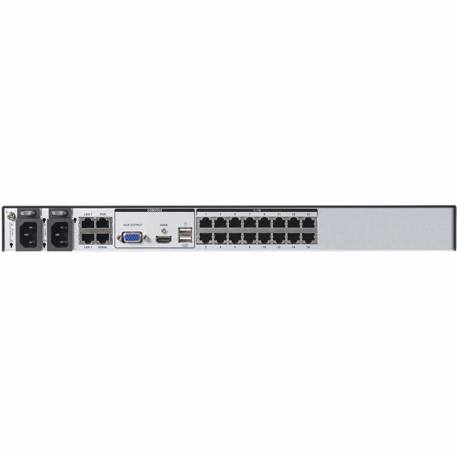 ATEN 1-Local/4-Remote Shared Access 16-Port Multi-Interface Cat 5 KVM over IP Switch