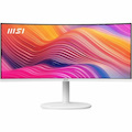 MSI Modern MD342CQPW 34" Class UW-QHD Curved Screen LCD Monitor - 21:9 - Black, White