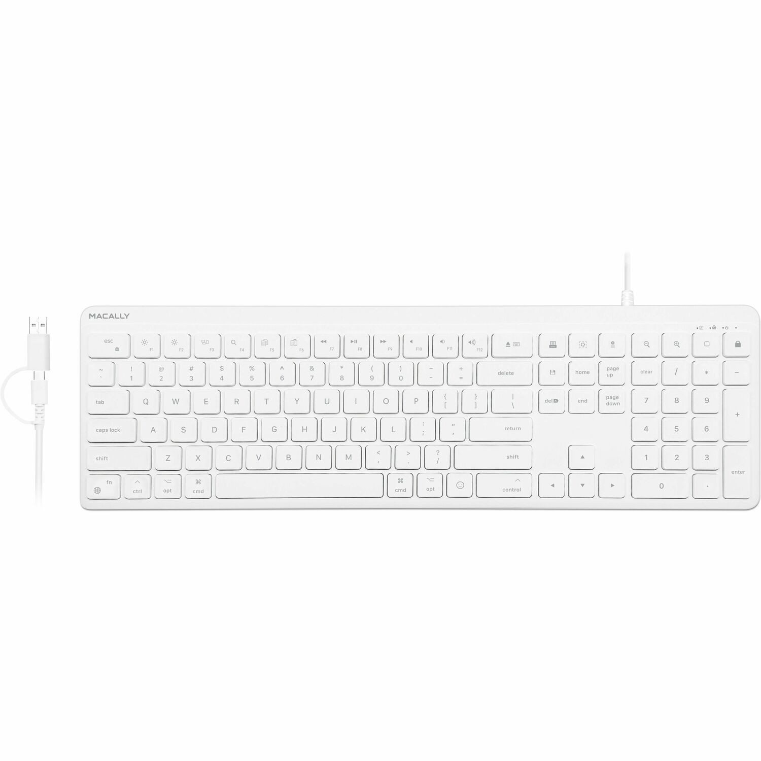 Macally Usb-C/A Keyboard For Mac Ipad
