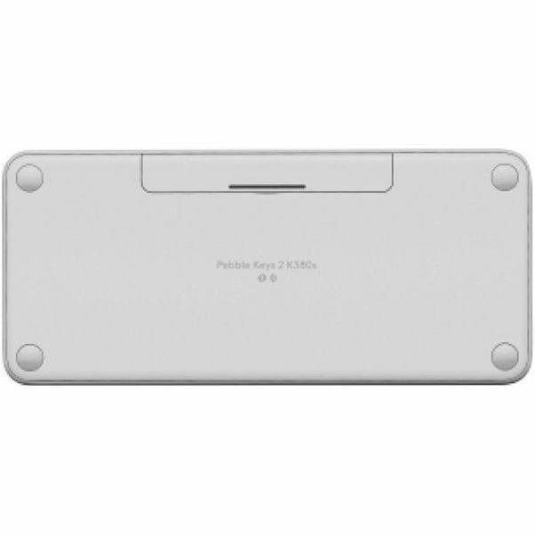 Logitech Pebble Keys 2 K380s Toetsenbord - Compact - Draadloos Verbinding - USB Interface - Frans - AZERTY indeling - Wit