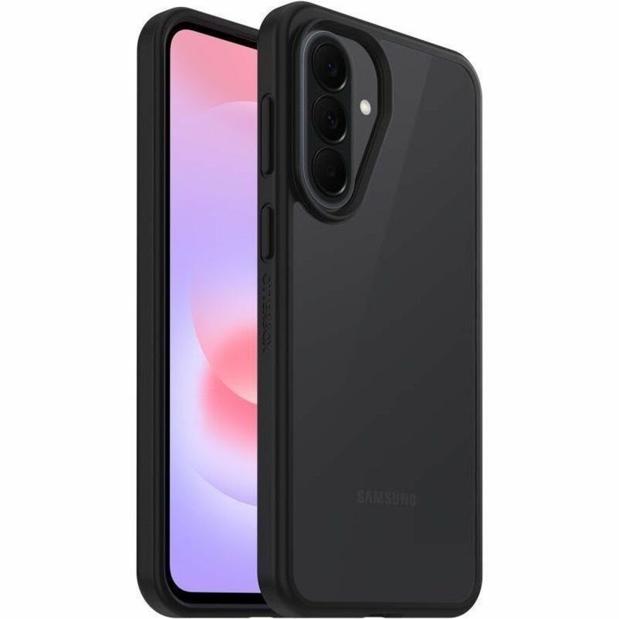 OtterBox React Case for Samsung Galaxy A37 Smartphone - Black Crystal (Clear/Black)