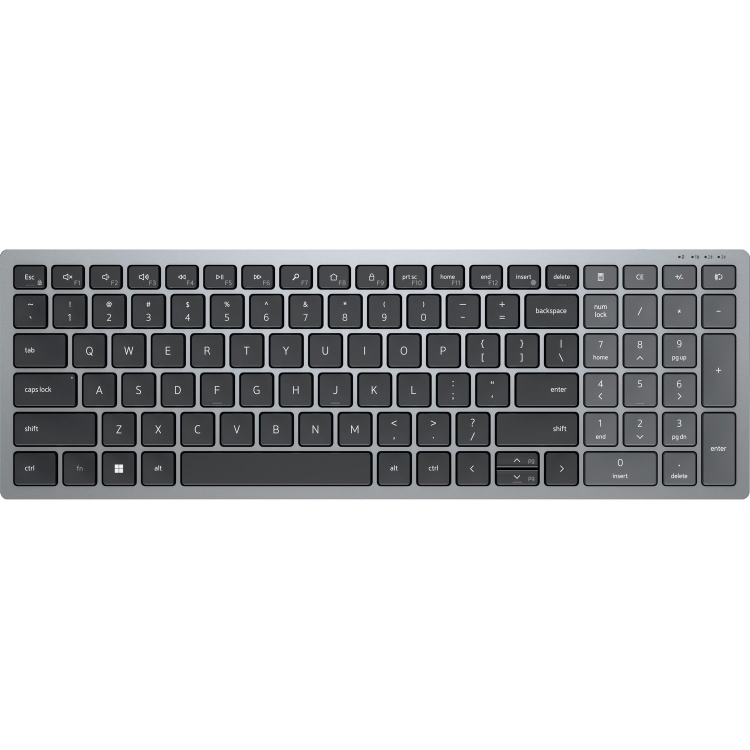 Dell KB740 Keyboard - Wireless Connectivity - English (UK) - QWERTY Layout